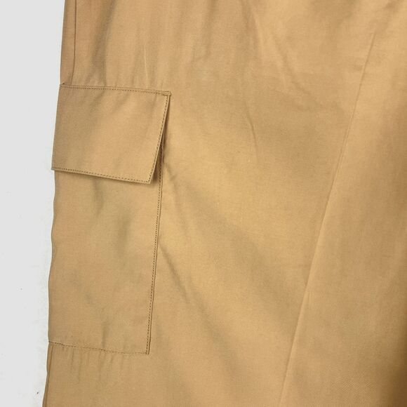 Dress Pants Slacks High Waist Women’s SZ 18 Belted zip Butterscotch Loose Fit - Picture 7 of 8